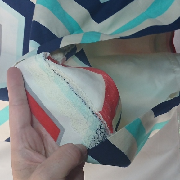 Brand New W/ot Kate Spade ♠️ Geometric Patterned Sleeveless Womens Size 0 - Picture 9 of 12